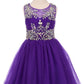 Pleated Tulle Girl Party Dress by Cinderella Couture USA 65007