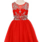 Pleated Tulle Girl Party Dress by Cinderella Couture USA 65007