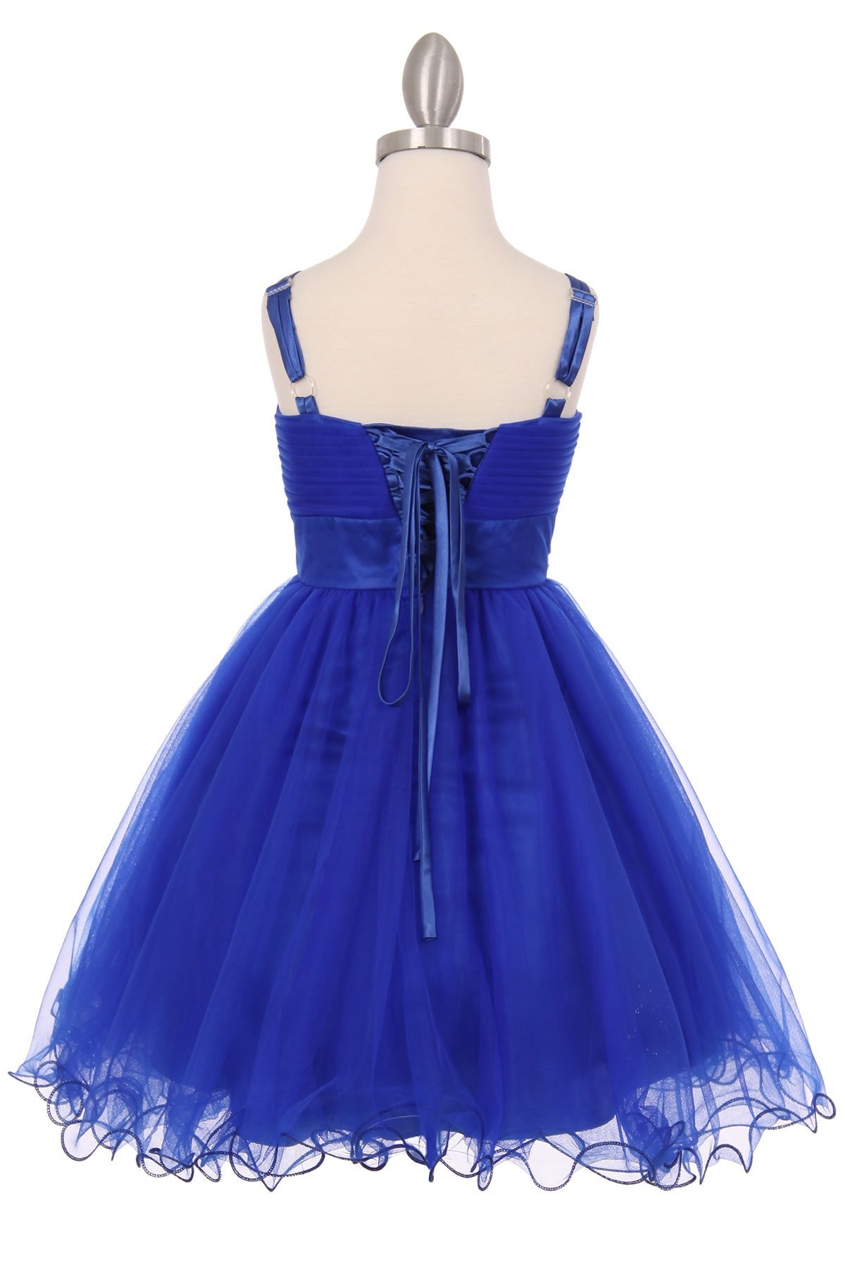 Beaded Tulle Girl Party Dress by Cinderella Couture USA AS65008