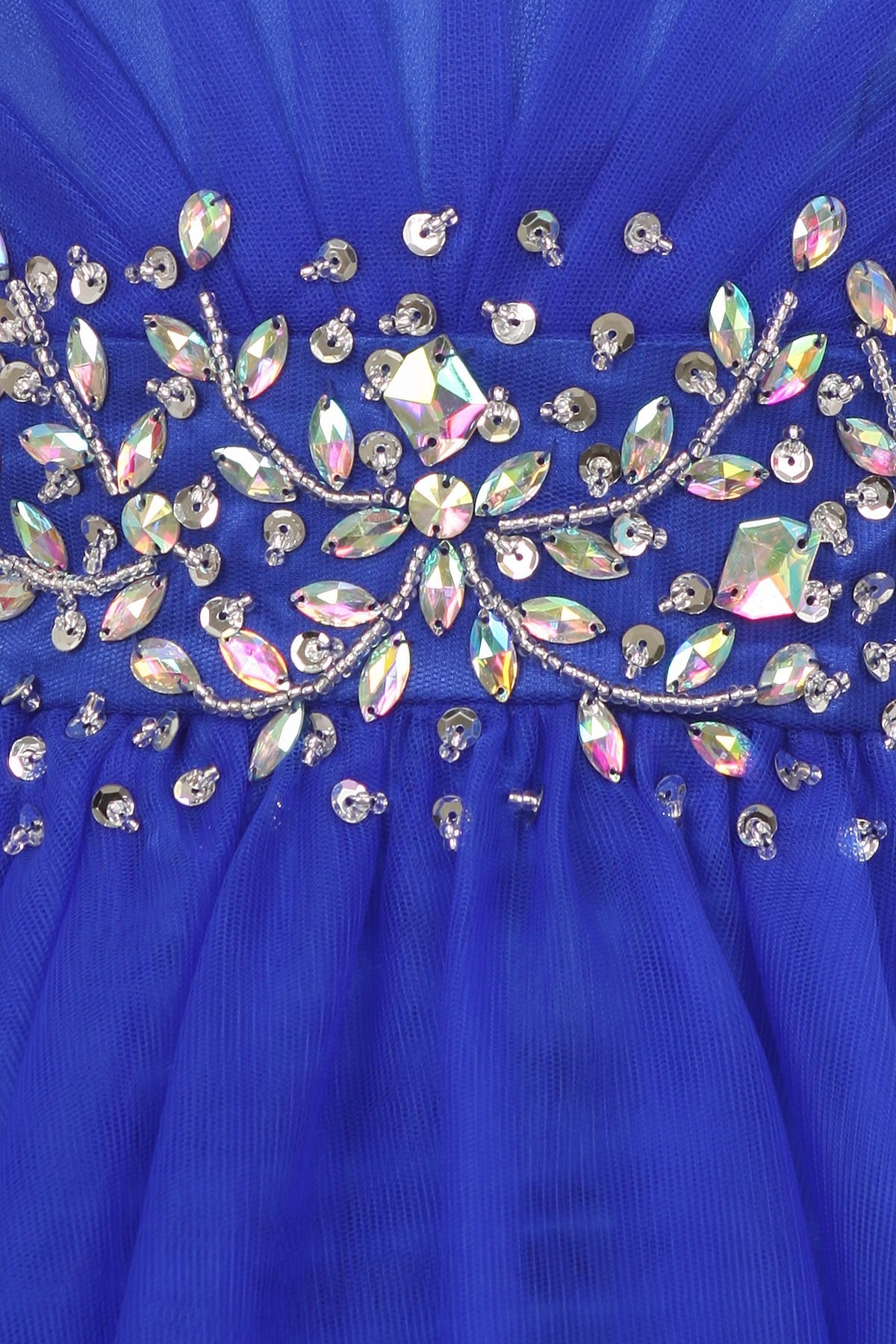 Beaded Tulle Girl Party Dress by Cinderella Couture USA AS65008