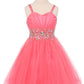 Beaded Tulle Girl Party Dress by Cinderella Couture USA AS65008
