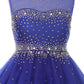 Beaded Rhinestones Tulle Girl Party Dress by Cinderella Couture USA AS5029