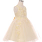 Floral Tulle Girl Party Dress by Cinderella Couture USA AS9040