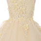 Floral Tulle Girl Party Dress by Cinderella Couture USA AS9040