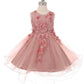 Floral Tulle Girl Party Dress by Cinderella Couture USA 9038