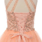 Halter Rhinestone Tulle Girl Mini Quince by Cinderella Couture USA AS5051