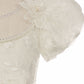 Puff Sleeve Lace Satin Girl Flower Girl Dress by Cinderella Couture USA AS2904