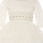 3/4 Sleeve Rhinestone Beaded Flower Girl Dress by Cinderella Couture USA AS2908