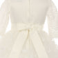 3/4 Sleeve Rhinestone Beaded Flower Girl Dress by Cinderella Couture USA AS2908
