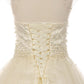 Pearl Bodice Satin Tulle Party Dress by Cinderella Couture USA AS5053