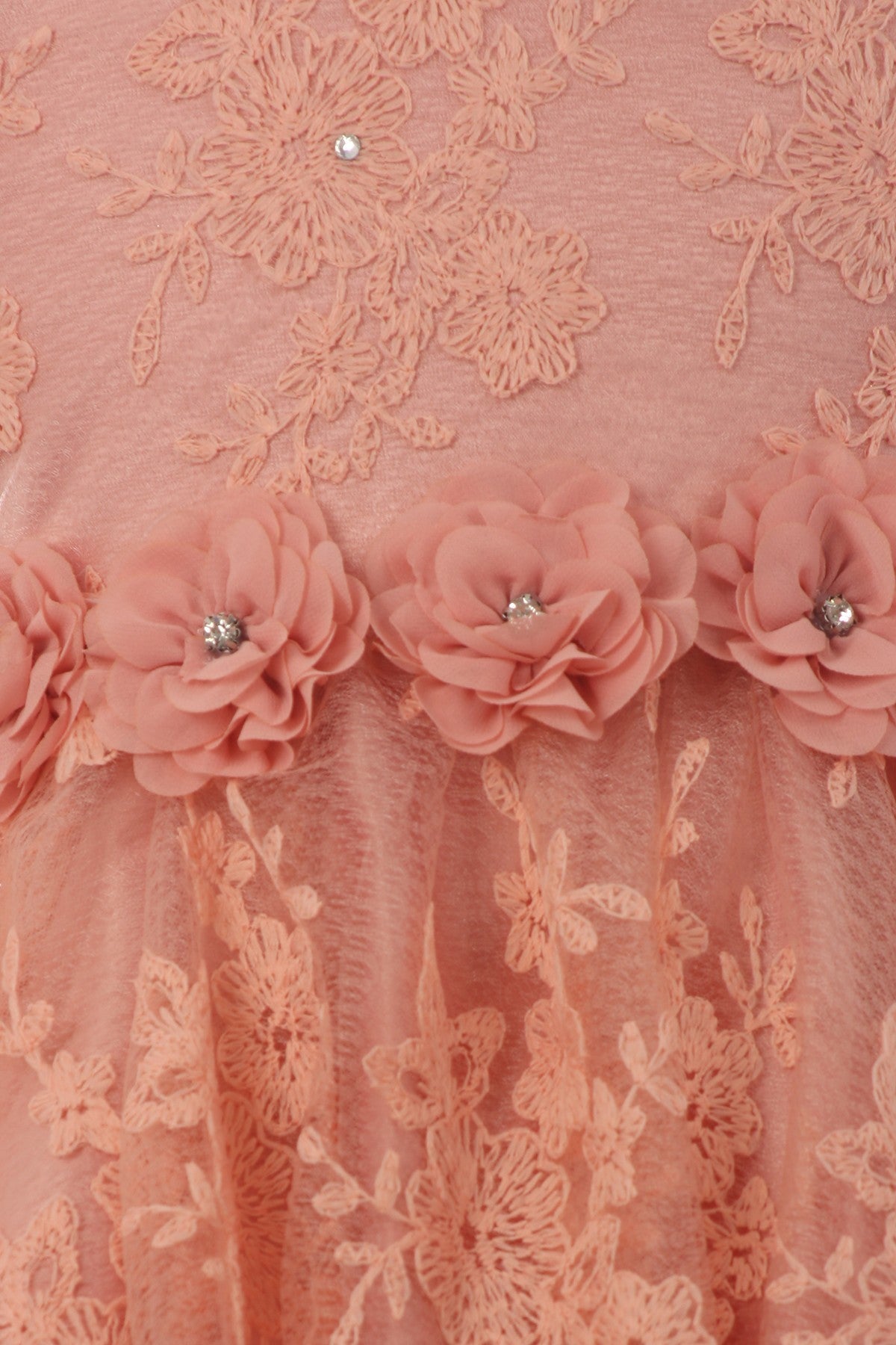 Floral Beaded Satin Lace Cap Sleeve Party Dress by Cinderella Couture USA AS9078