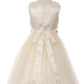 Floral & Pearls Satin Tulle Party Dress by Cinderella Couture USA AS5059