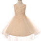 Pearls Rhinestones Tulle Girl Party Dress by Cinderella Couture USA AS9086
