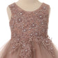 Pearls Rhinestones Tulle Girl Party Dress by Cinderella Couture USA AS9086