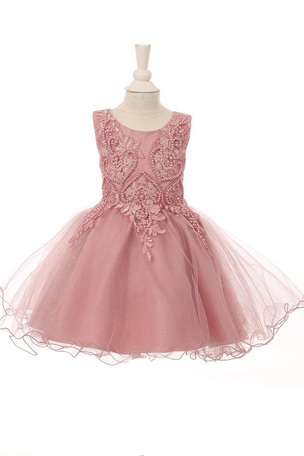 Lace Soft Tulle Baby Dress by Cinderella Couture USA AS9089B