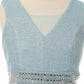 Studed Waist Lurex Girl Party Dress by Cinderella Couture USA AS5070