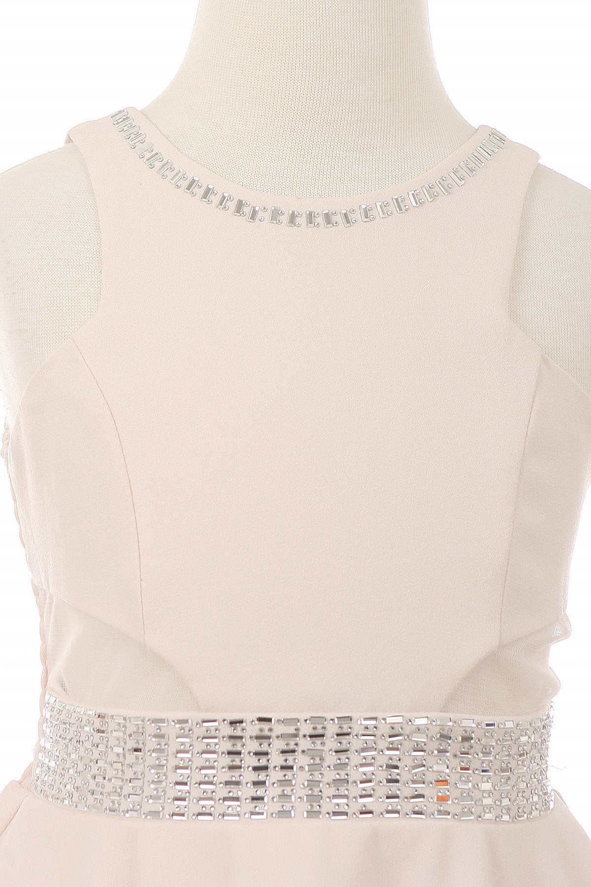 Stretch Fitted Satin Girl Party Dress by Cinderella Couture USA AS5071