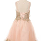 Crystal Organza Embroidered Pearl Tulle Girl Party Dress by Cinderella Couture USA AS8503