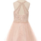 Beaded Tulle Girl Party Dress by Cinderella Couture USA AS5065