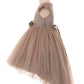 Cap sleeve Glitter Top, High Low Tulle Girl Party Dress by Cinderella Couture USA AS5072
