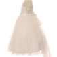 Beaded Lace Soft Tulle Flower Girl Dress by Cinderella Couture USA AS5079N