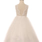Beaded Lace Soft Tulle Flower Girl Dress by Cinderella Couture USA AS5079N
