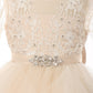 Satin Soft Tulle Flower Girl Dress by Cinderella Couture USA AS5075