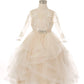 Satin Soft Tulle Flower Girl Dress by Cinderella Couture USA AS5075