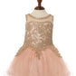 Lace Rhinestone Tulle Girl Baby Dress by Cinderella Couture USA 5017B