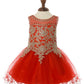 Lace Rhinestone Tulle Girl Baby Dress by Cinderella Couture USA 5017B