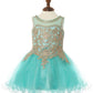 Lace Rhinestone Tulle Girl Baby Dress by Cinderella Couture USA 5017B