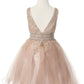 Stone Lace Tulle Girl Party Dress by Cinderella Couture USA AS5081
