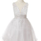 Stone Lace Tulle Girl Party Dress by Cinderella Couture USA AS5081