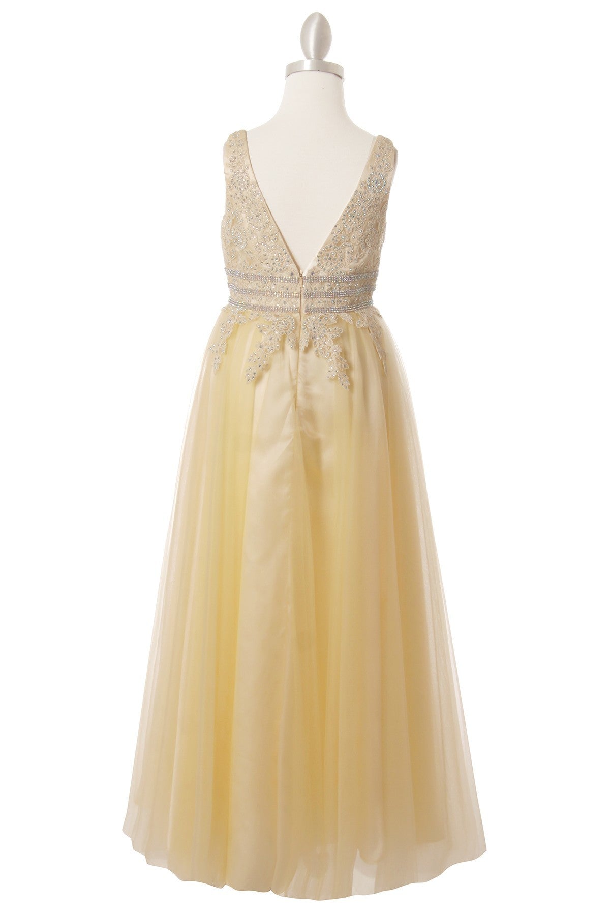 Stone Tulle Party Dress by Cinderella Couture USA 5082