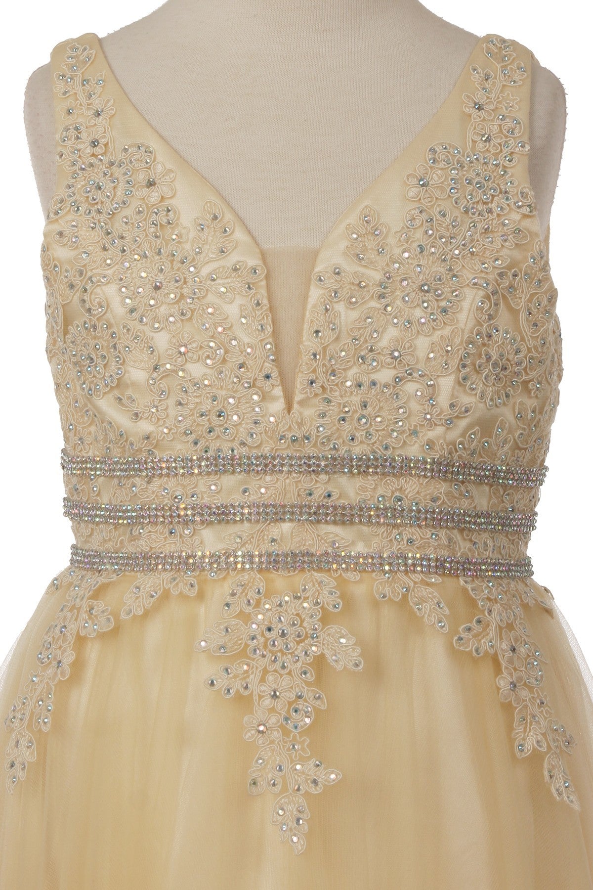 Stone Tulle Party Dress by Cinderella Couture USA 5082