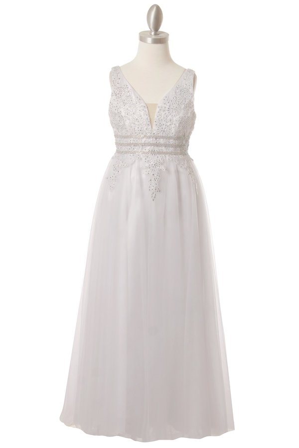 Stone Tulle Party Dress by Cinderella Couture USA 5082