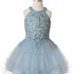 Halter Rhinestone Lace Girl Party Dress by Cinderella Couture USA AS5100