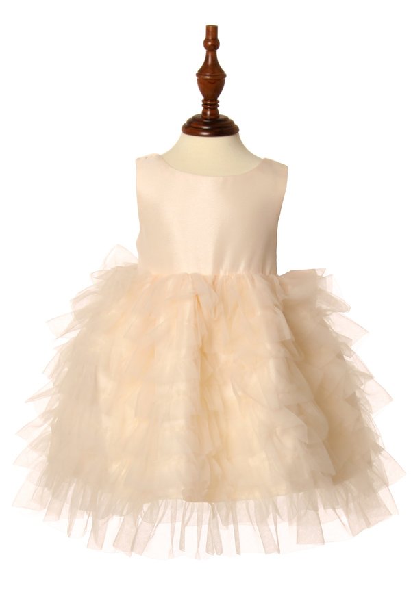 Ruffle Tulle Girl Baby Dress by Cinderella Couture USA 9118B