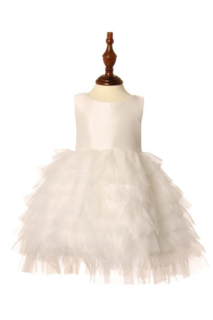 Ruffle Tulle Girl Baby Dress by Cinderella Couture USA 9118B