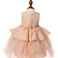 Jaquard Tulle Baby Dress by Cinderella Couture USA 9115B