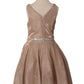 Shiny Metallic Girl Party Dress by Cinderella Couture USA AS8013