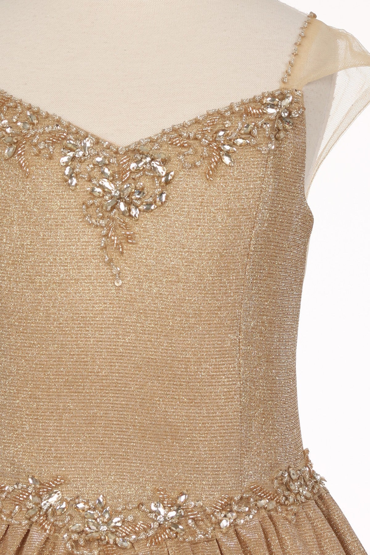 Rhinestone Sequin Metallic Mini Quince by Cinderella Couture USA AS5087