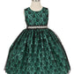 Rinestone Lace Taffeta Girl Party Dress by Cinderella Couture USA AS1132