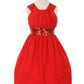 Chiffon Girl Party Dress by Cinderella Couture USA AS5004
