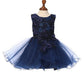 Floral Lace Tulle Girl Baby Dress by Cinderella Couture USA 9125B
