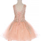 Sequin Tulle Girl Party Dress by Cinderella Couture USA AS5110