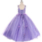 Flower Glitter Tulle Girl Mini Quince by Cinderella Couture USA AS8025