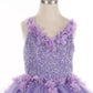 Flower Glitter Tulle Girl Mini Quince by Cinderella Couture USA AS8025