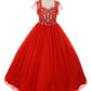 Beading Rhinestones Tulle  Girl Mini Quince by Cinderella Couture USA AS5038