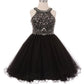 Halter Rhinestone Tulle Party Dress by Cinderella Couture USA AS5022